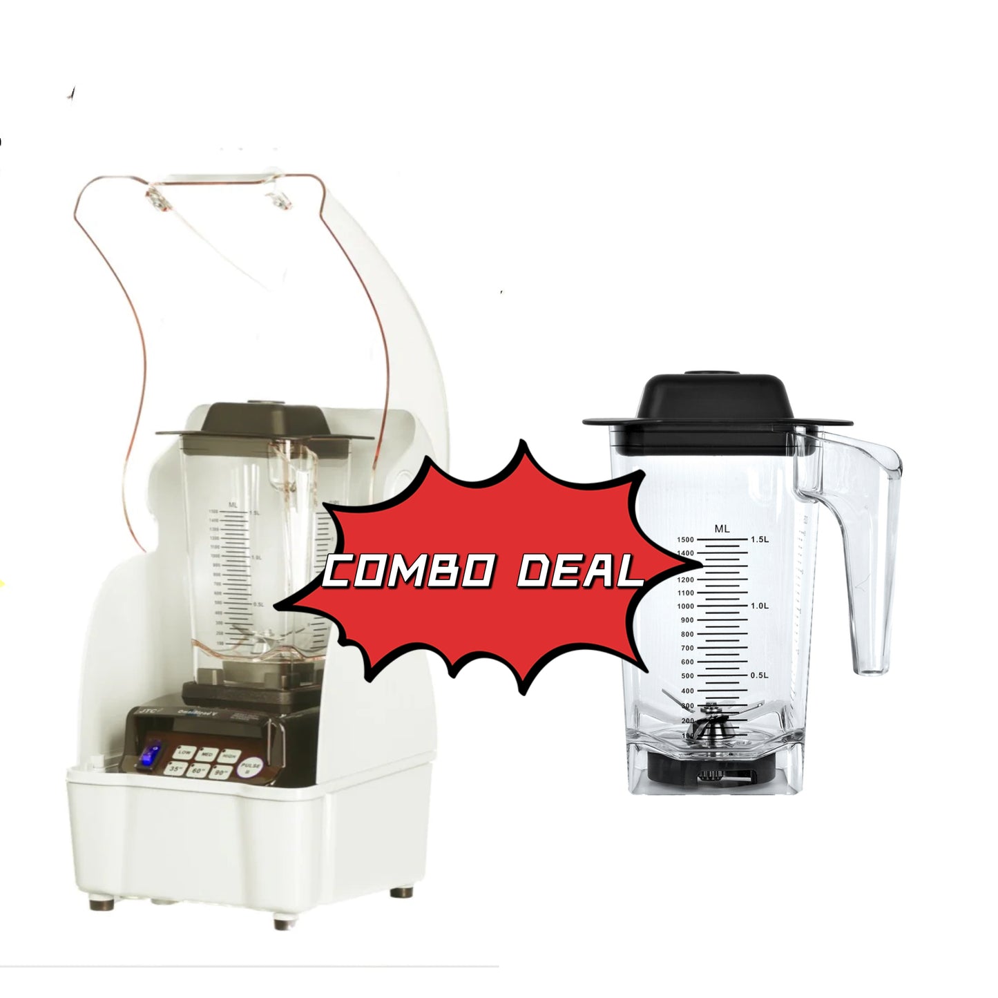 OmniBlend V - NoiseGuardian + 1.5L BPA Free Square Jar Set