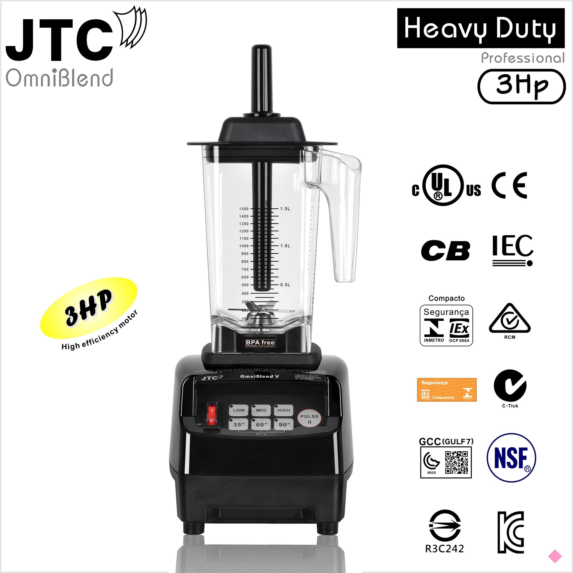 OmniBlend V - With BPA Free Jar TM-800 Series – JTC Omniblend 