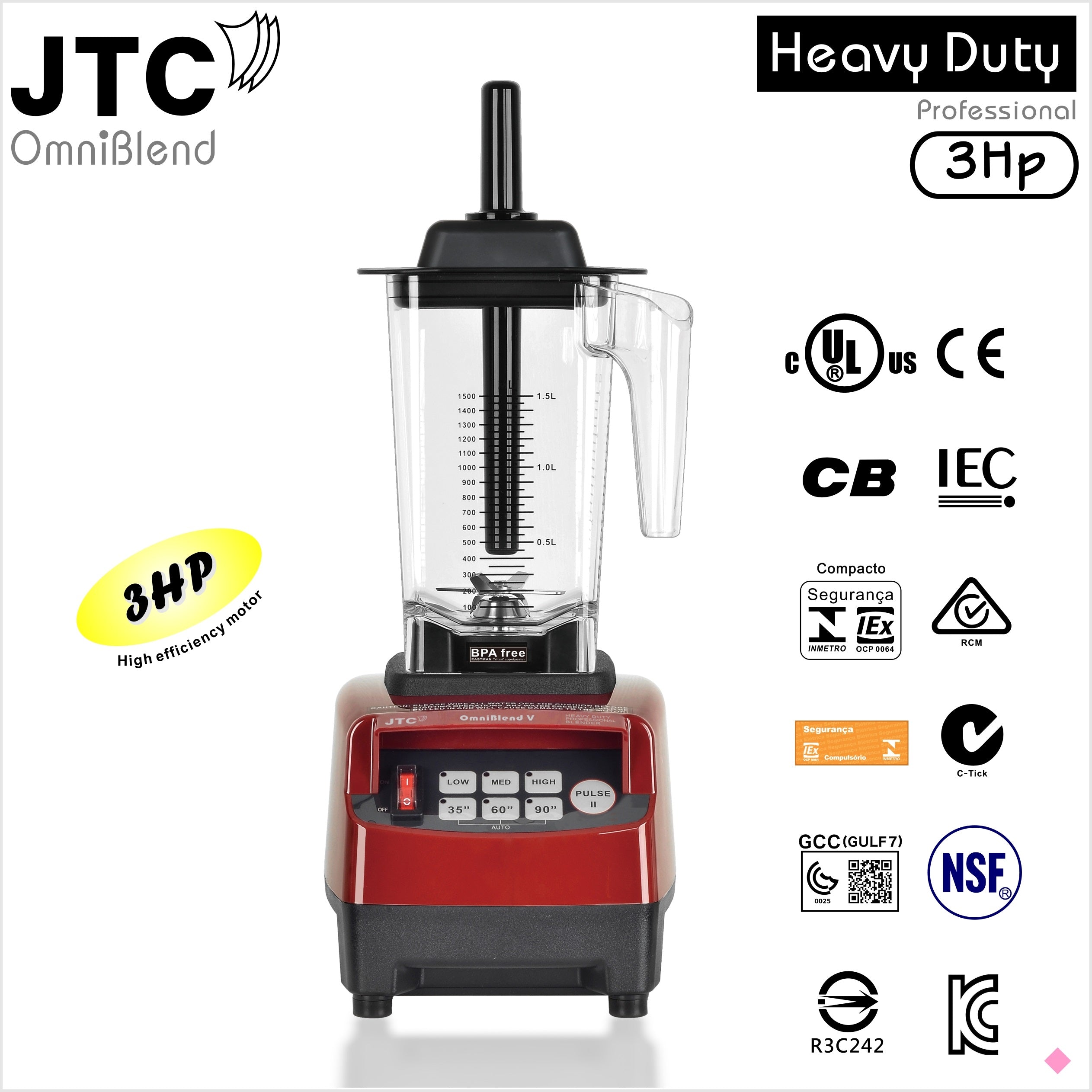 OmniBlend V - With BPA Free Jar TM-800 Series – JTC Omniblend Australia